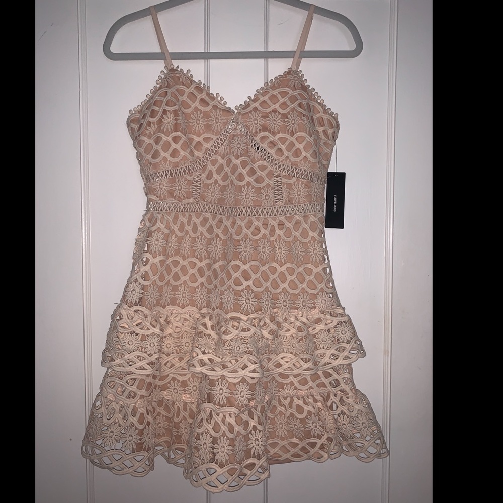 Lulus Pink Lace Dress